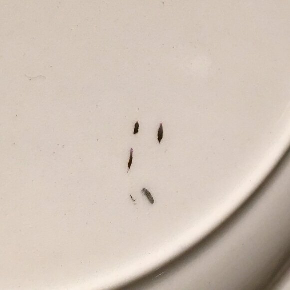 Vintage English CROWN DUCAL Cobalt and Gold Trim Dessert Plate #8 - Picture 5 of 7